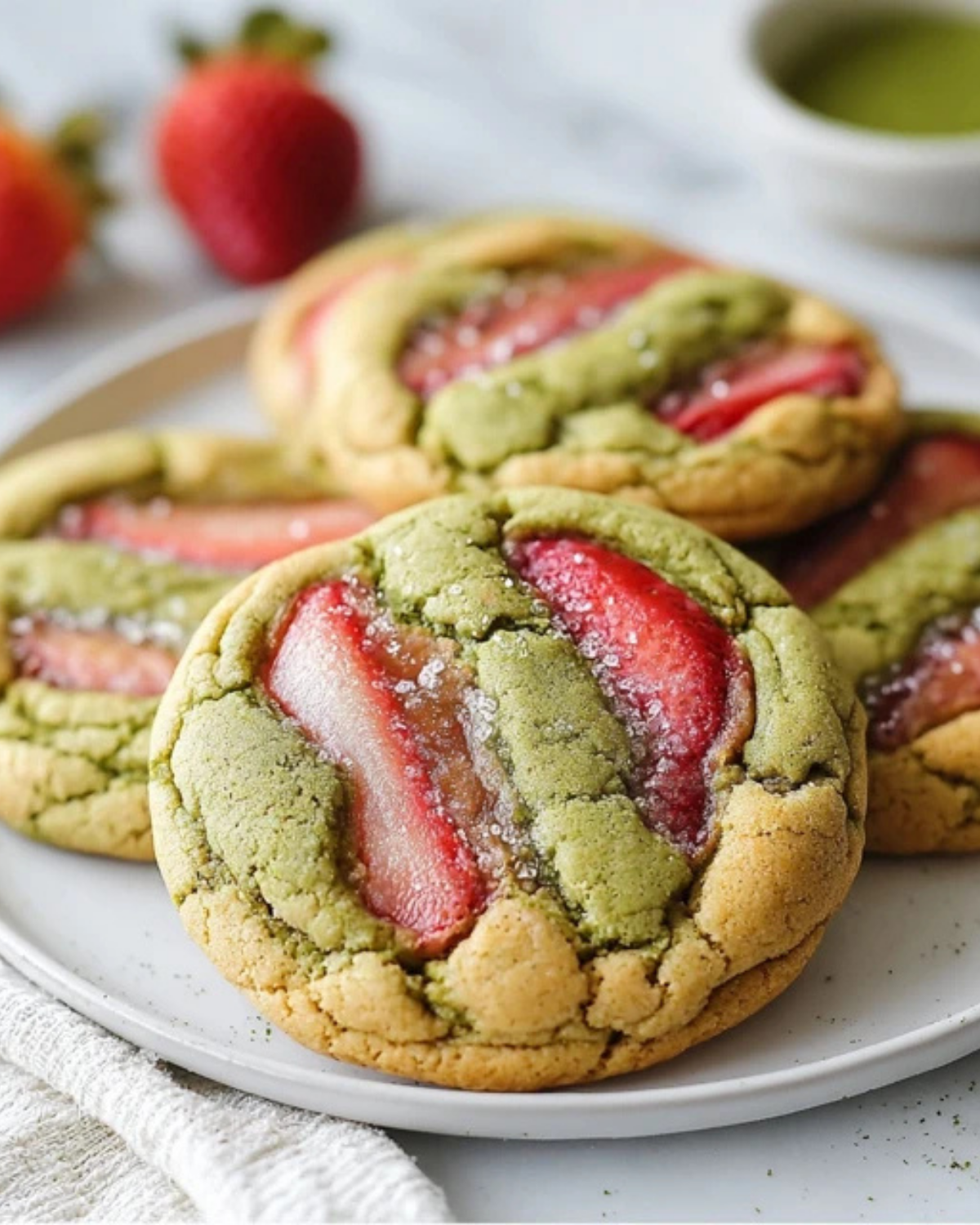 Matcha Strawberry Cookies Best Easy Recipe to Try